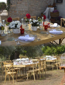 Espacio para bodas con encanto rústico natural e íntimo en Almazora, Alquería Balada