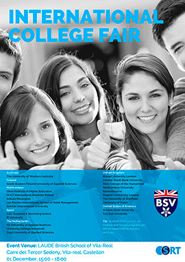 Feria de Universidades Internacionales en Laude British School of Vila-real