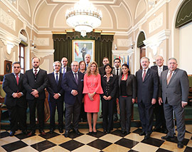 La alcaldesa de Castellón recibe al cuerpo consular de la Comunidad Valenciana
