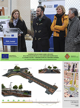 Presentación del nuevo puente sobre el río Seco de Castellón