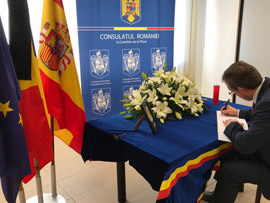 El Subdelegado del Gobierno en Castellón traslada sus condolencias a la familia real y al conjunto de los ciudadanos de Rumanía por el fallecimiento del rey Miguel I