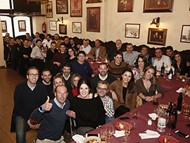 El equipo del banco Mediolanum de Castellón celebra la Navidad