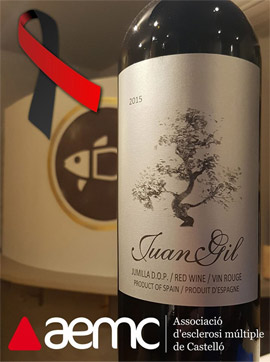 El Colmado dedica el vino de la semana, un Juan Gil etiqueta plata, a la Asociación de Esclerosis Múltiple de Castellón