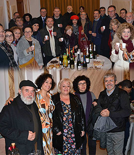 Brindis de los artistas de Castellón por una Navidad feliz