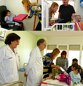 La alcaldesa de Castellón visita la planta de Pediatría del HGUCS