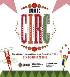 Nadal de Circ, festival de circo en la calle en Castellón los días 3 y 4 de enero