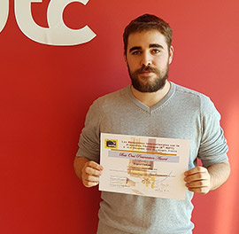 Eugeni Cañas recibe el primer premio del congreso sobre proyección térmica del Centro Europeo de la Cerámica de la Universidad de Limoges
