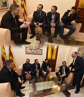 El president de la Generalitat, Ximo Puig, apoya al CD Castellón