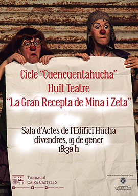 La Gran Receta de Mina y Zeta, el viernes en el Edificio Hucha de Castellón