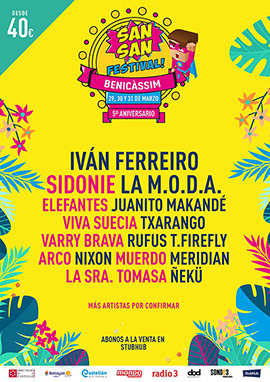 Nuevas confirmaciones en Sansan Festival 2018