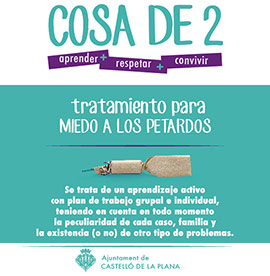 Nuevos cursos en Castellón para superar la fobia de mascotas a los petardos