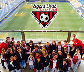 La cantera del Club de fútbol Agora Lledó, en el Estadio de la Cerámica