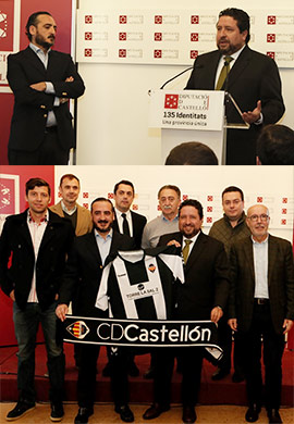 Colaboración entre la Diputación y el CD Castellón