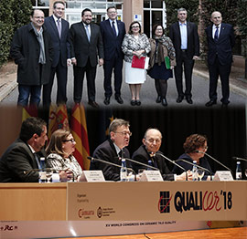 Inauguración de Qualicer, el congreso mundial de la calidad del azulejo y del pavimento cerámico