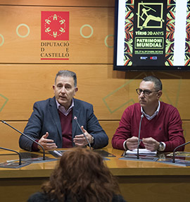 Tírig 20 anys Patrimoni Mundial, ciclo que tendrá lugar del 27 al 29 de abril