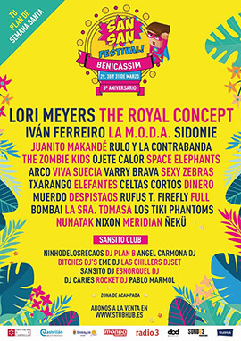 Cartel de Sansan Festival 2018 en Benicàssim