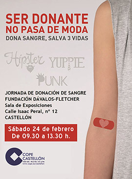 Donación de sangre en la Fundación Dávalos-Fletcher de Castellón