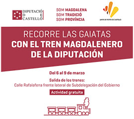 Puesta en marcha de dos trenes magdaleneros para recorrer las rutas de las gaiatas