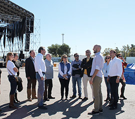 Visita a las instalaciones del SanSan Festival en Benicàssim