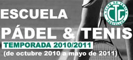 Escuela de pádel y tenis. Temporada 2010-2011