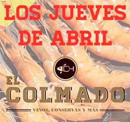 Los jueves de abril tapa de gamba blanca gratis en El Colmado