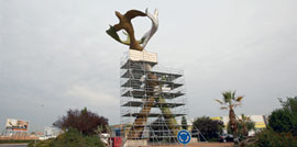 La Paz de Ripollés, escultura de homenaje a las victimas del terrorismo
