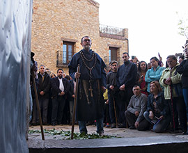 Javier Moliner participa en la salida de los peregrinos de Les Useres