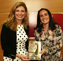 Patricia Campos y Amparo Marco en la Fundación Caja Castellón