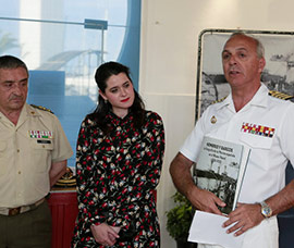 Inauguración de la exposición Hombres y barcos, la fotografía de la Marina española