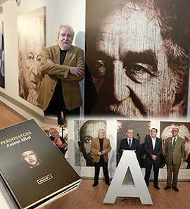 Inauguración de la exposición Personatges de Antoni Miró en el Menador de Castellón
