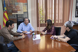 Reunión del colectivo LGTBI en la Diputación de Castellón para  trabajar por la integración