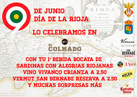 El Colmado celebra el día de la Rioja este 9 de junio, ¡ apúntate!