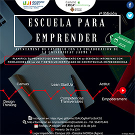 Se crea la Escuela para Emprender, curso gratuito en la UJI