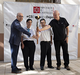 Recepción de la antorcha de los Special Olympics