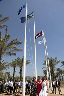 Acto de entrega de las banderas azules de la Comunitat Valenciana