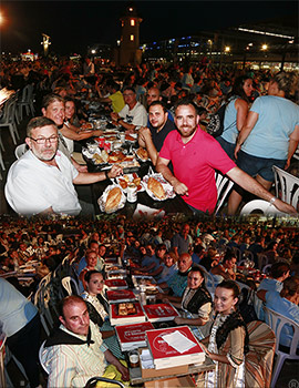 Tradicional sopar de pa i porta en el Grao de Castellón