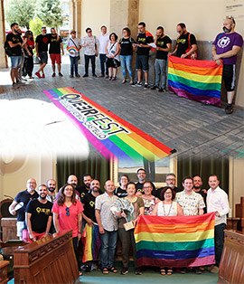 Acto del Día Internacional del Orgullo LGTBI en Castellón