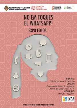 Exposición sobre el whatsapp para concienciar sobre el uso del móvil