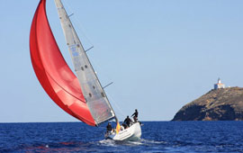 Tuvvik,  vencedor de la 26ª Regata Columbretes del RCN de Castellón