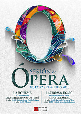 Las óperas ´La Bohème´ y ´Las Bodas de Fígaro´ en el castillo de Peñíscola, Moncofa y Viver