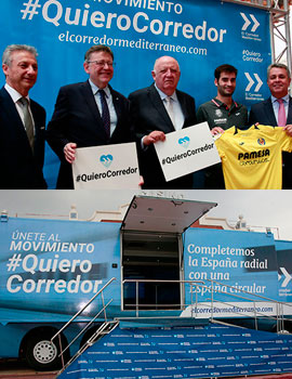 Presentación de la campaña #QuieroCorredor en Castellón