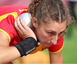La alumna de la UJI Claudia Conte consigue el récord de España sub-20 de heptatlón