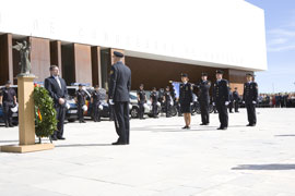 La policía nacional de Castellón celebra el día de su patrón.