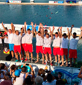 La selección española de Kayak-Polo logra un bronce en el mundial de Welland con tres jugadores del RCN Castellón
