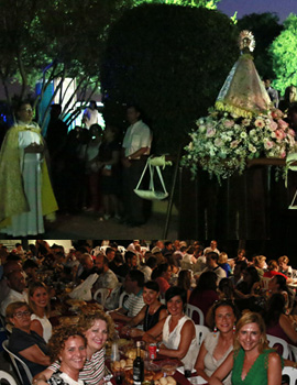 Celebración de la  fiesta de la Mare de Déu del Lledó en Sant Francesc de la Font