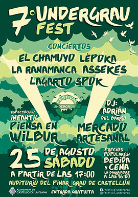 El Festival Undergrau este fin de semana en el Pinar del Grao