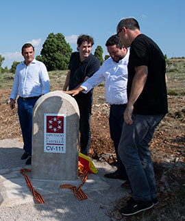 Después de acometer las obras para mejorar su seguridad, se inaugura la carretera de acceso a Vallibona