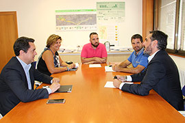 Ayuntamiento y CD Castellón se reúnen para coordinar las actuaciones de reforma del estadio Castalia