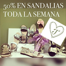 Sandalias con 50% de descuento en El Patio de T