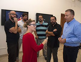 Inauguración de la exposición de Ruth Frías, 153 cm sobre el mar